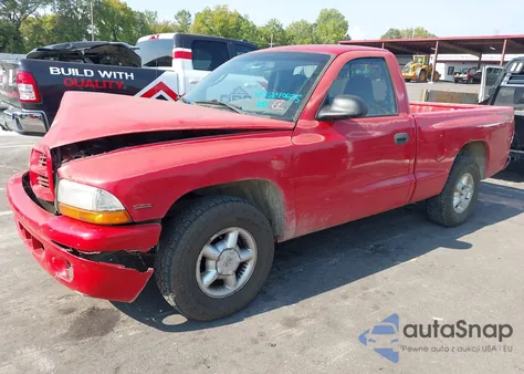 2000 Dodge Dakota Sport из США, поврежденный, VIN 1B7FL26P8YS606387